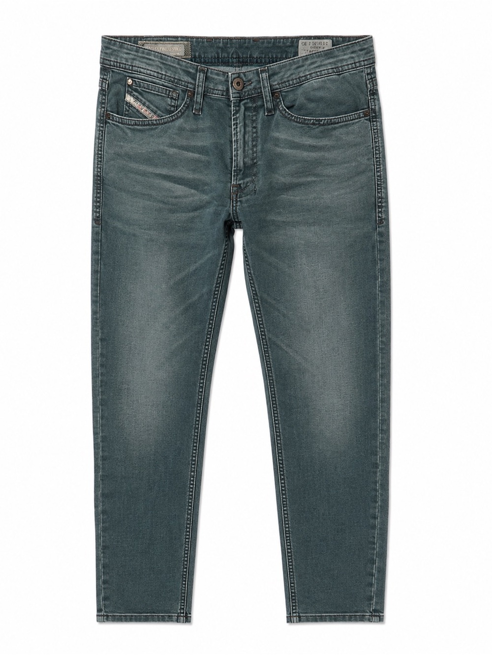 DIESEL Slim Men's Jeans in Teal Green Wash